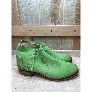 Blackstone Womens Suede Boots Lime Green Size 9 EU39